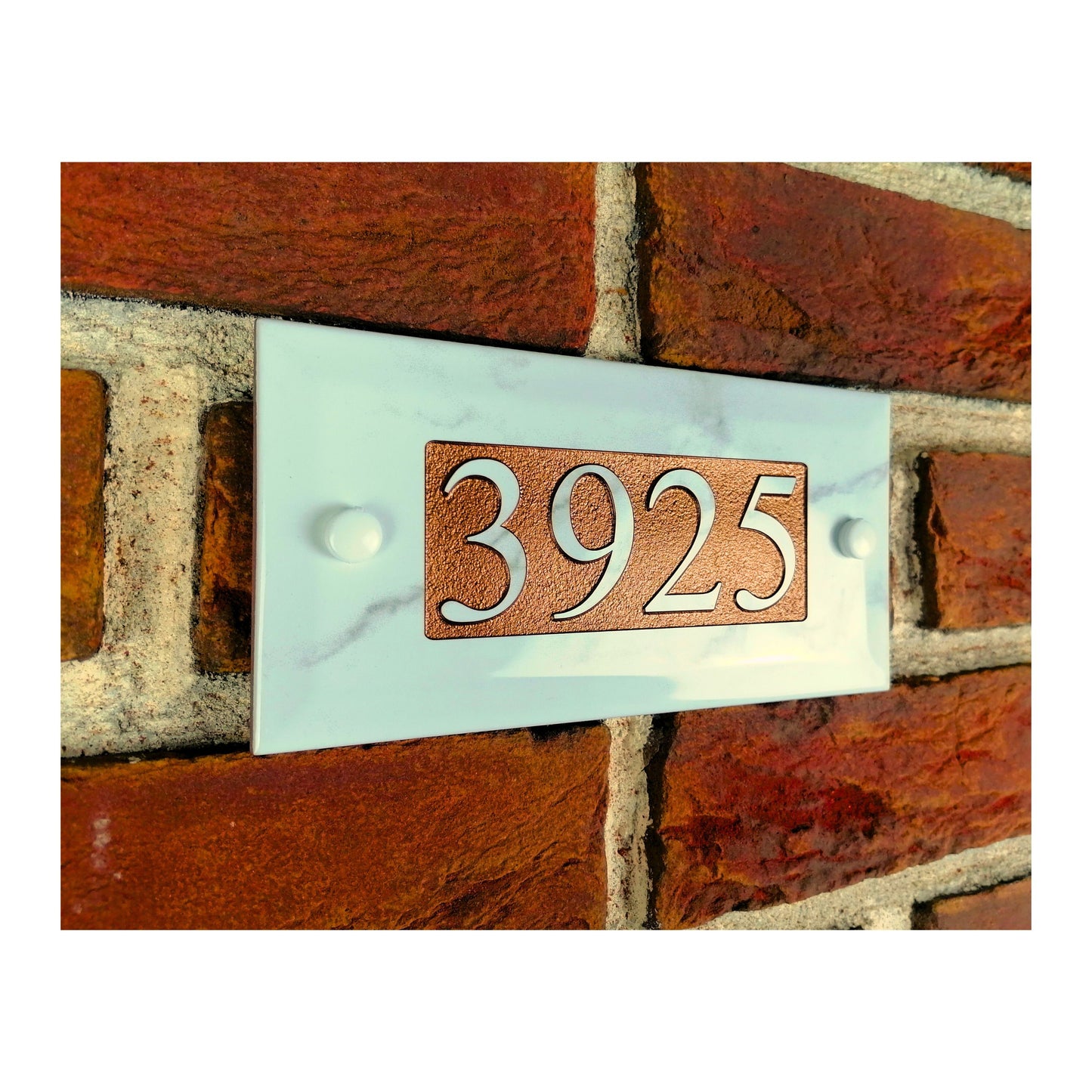 Relief Engraved Ceramic Wall Tile Address Sign | Irish Handmade Rectangle Door Number House Name | Rustic Custom Personalised Postcode Mailbox Irish