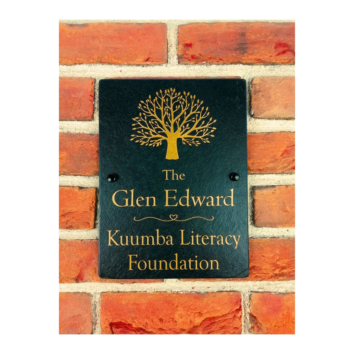 Natural Slate Memorial Plaque | Handmade Deep Engraved | Custom Personalised Bespoke | Unique Keepsake Memories | Tree Nature Love Family