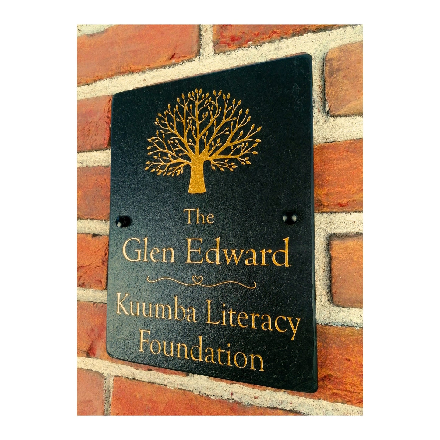 Natural Slate Memorial Plaque | Handmade Deep Engraved | Custom Personalised Bespoke | Unique Keepsake Memories | Tree Nature Love Family