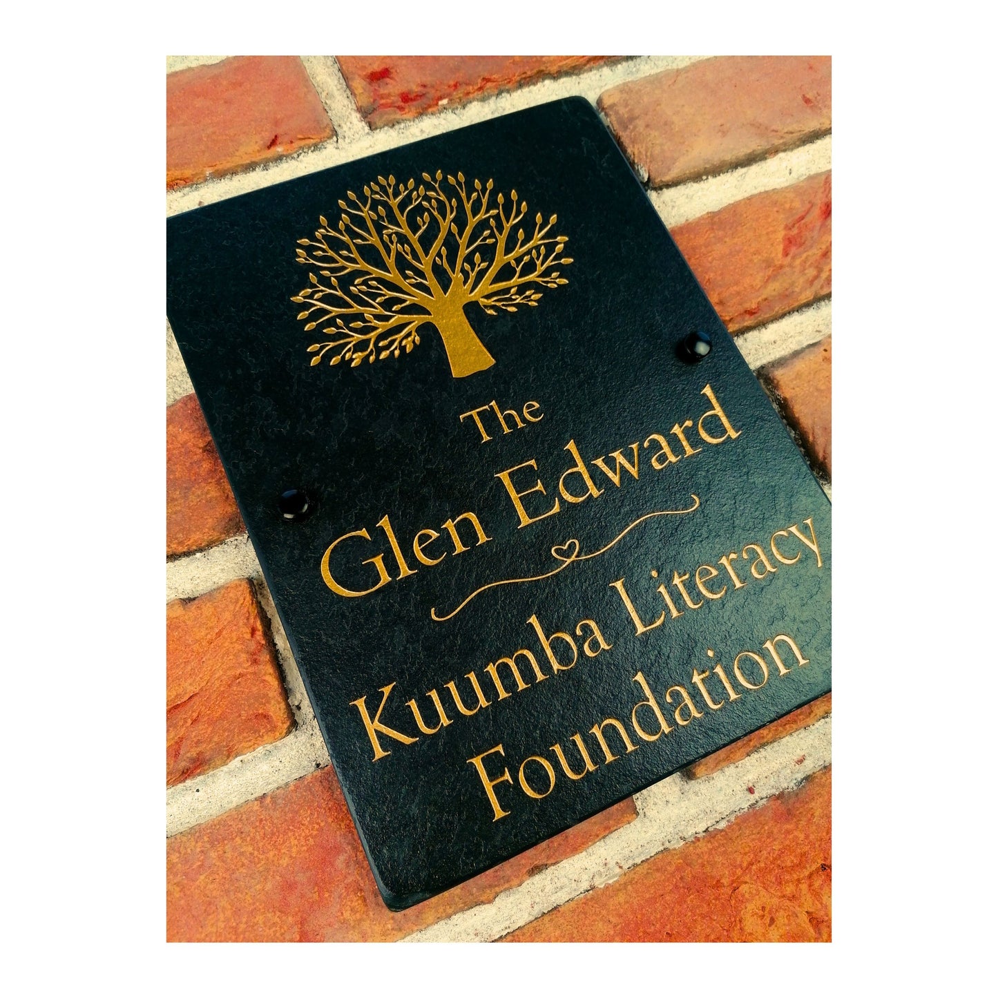 Natural Slate Memorial Plaque | Handmade Deep Engraved | Custom Personalised Bespoke | Unique Keepsake Memories | Tree Nature Love Family