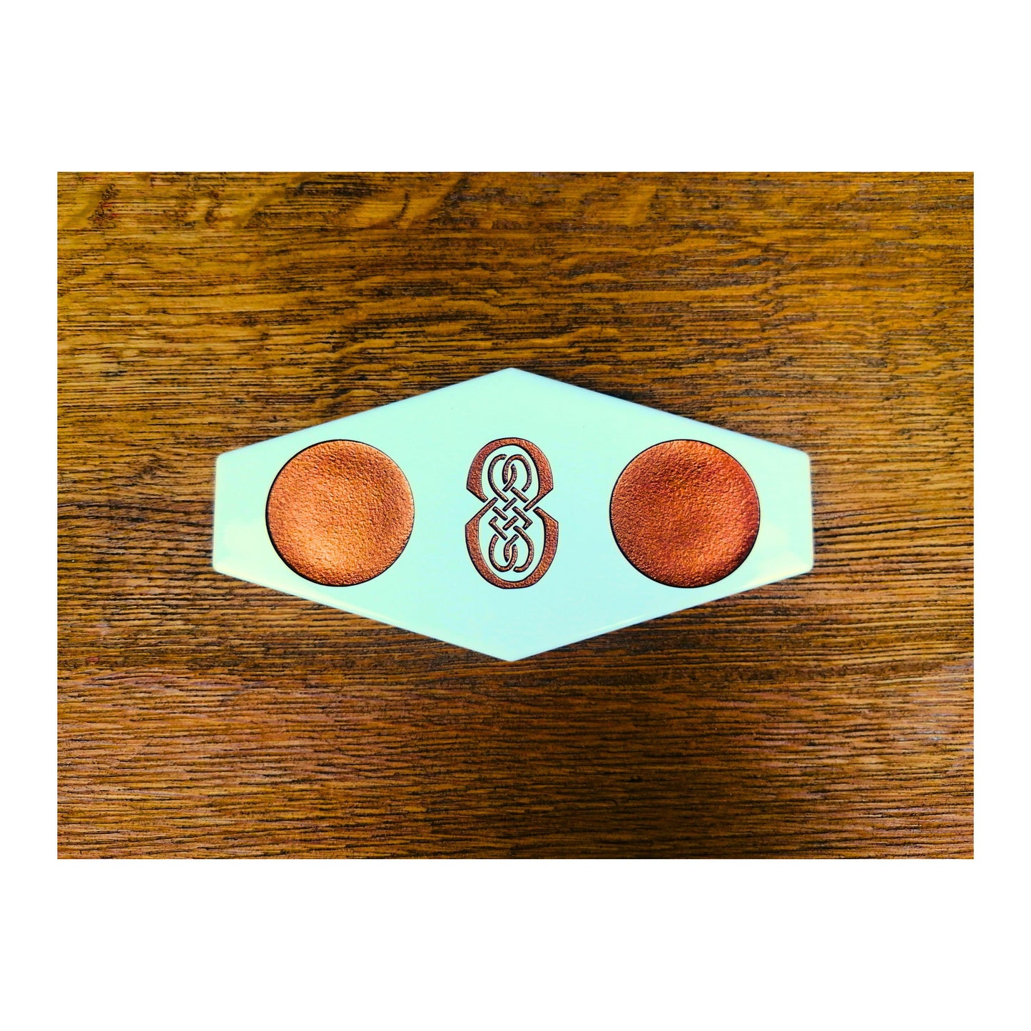 Handmade Tealight Candle Holder | Deep Engraved Ceramic Tile | Unique Gift Idea | Made In Ireland | Gold Copper Silver | Modern Home Decor