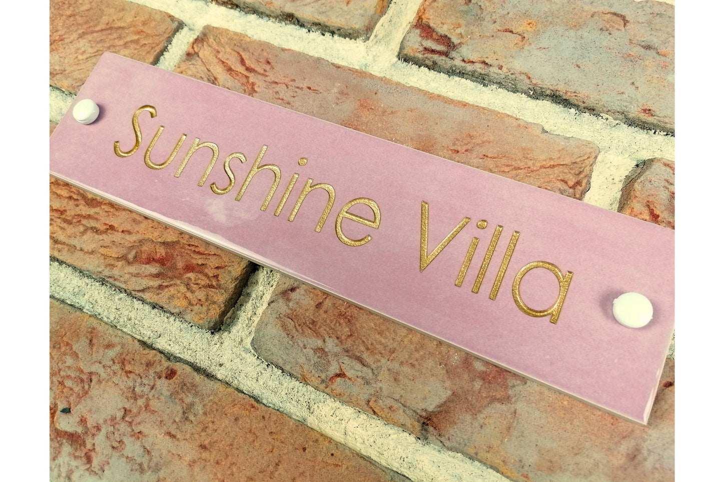Engraved Ceramic Wall Tile Address Sign | Irish Handmade Rectangle Door Number House Name | Rustic Custom Personalised Postcode Mailbox Irish